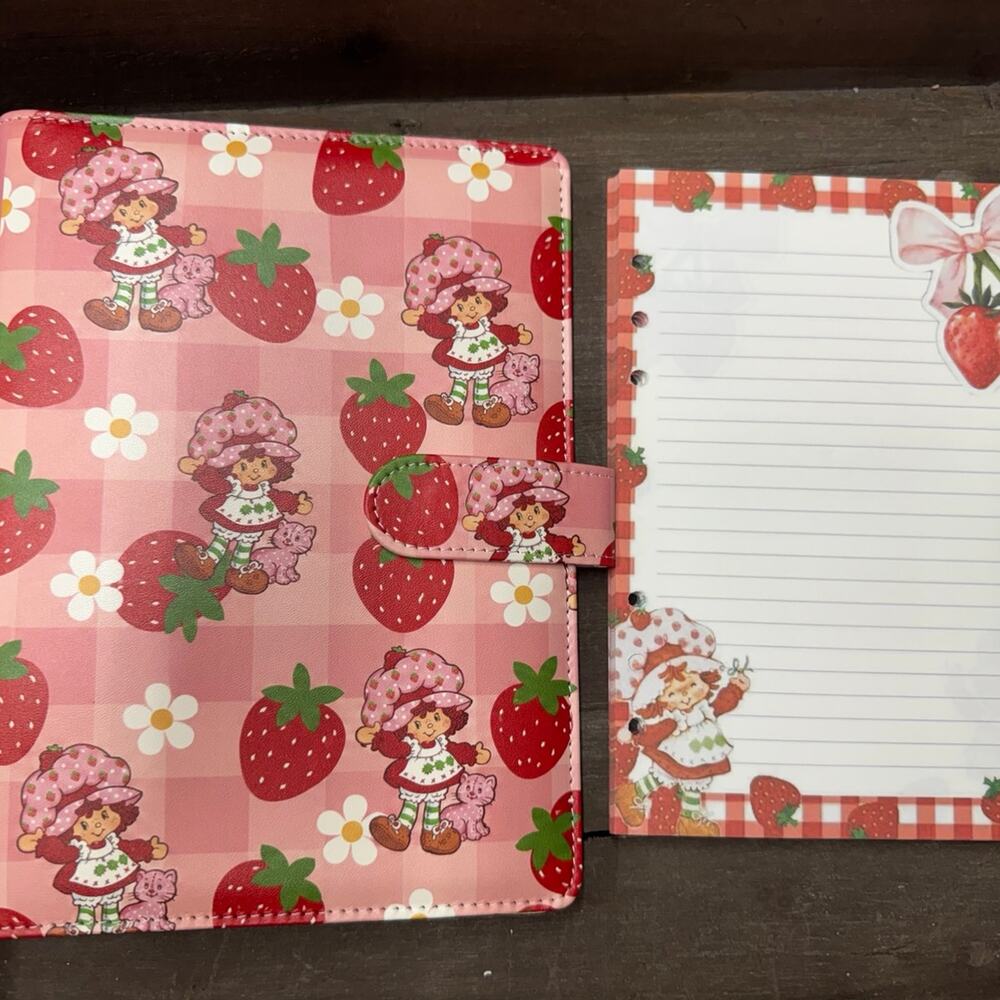 Strawberry Shortcake A5 Binder w/ matching paper